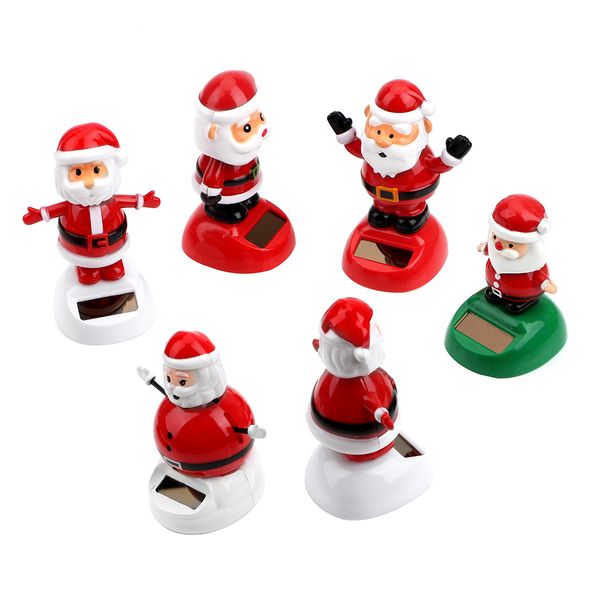

christmas style solar powered dancing toy swinging santa claus car ornament auto accessories dashboard decoration