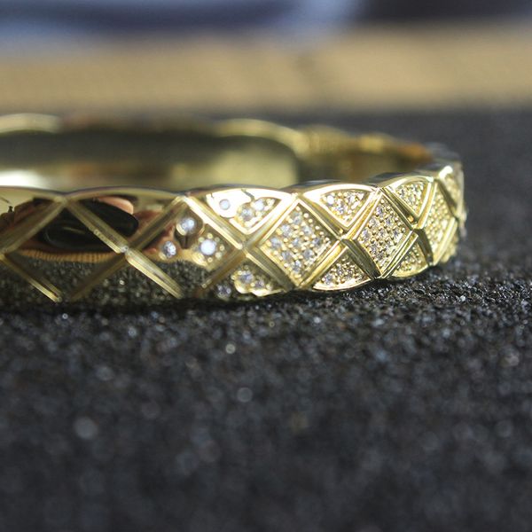 

crush diamond bracelet women vintage jewelry 18k golden bangles charms party fine jewelry, Black