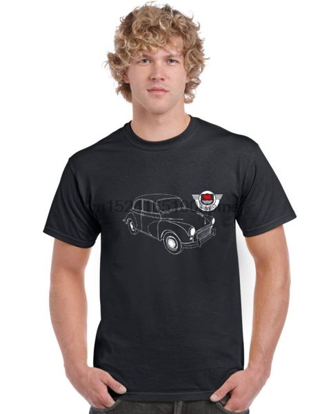 

morris minor t shirt, White;black