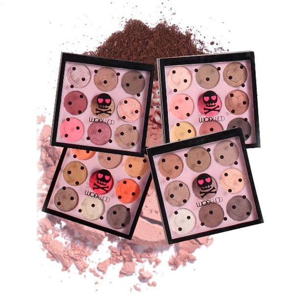 

wodwod brand sellers professional eyes makeup eye shadow palette heart-shaped matte eye shadow flash paint 9 colors