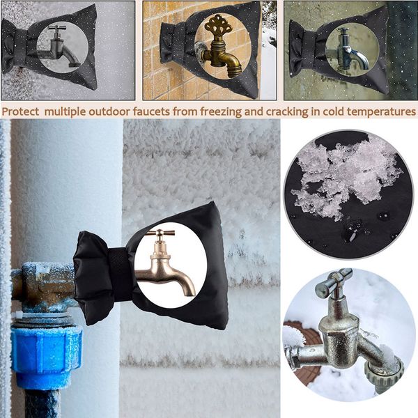 

2/3/4 pcs faucet cover faucet ze protection for outdoor socks frost protection cover faucets