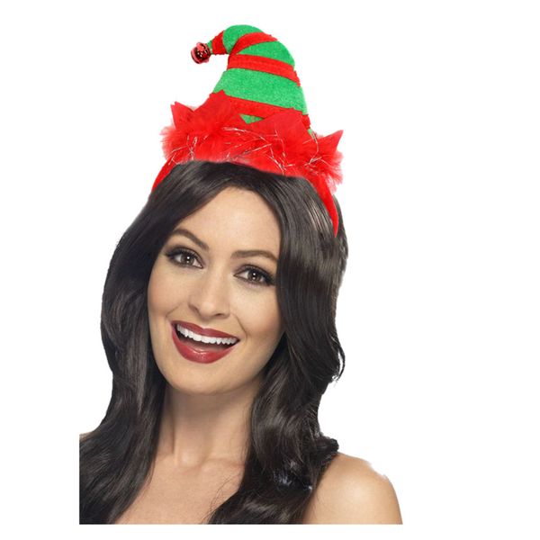 

hair bands for baby girls hair ornaments christmas cosplay multicolor light-up funny headband party headclip gumki do wlosow, Slivery;white