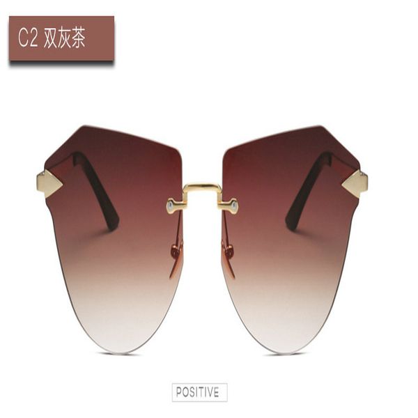 

arrow frameless gold sunglasses taotaoqi luxury cat eye sunglasses women designer brand fashion arrow frameless sfli5 scxly