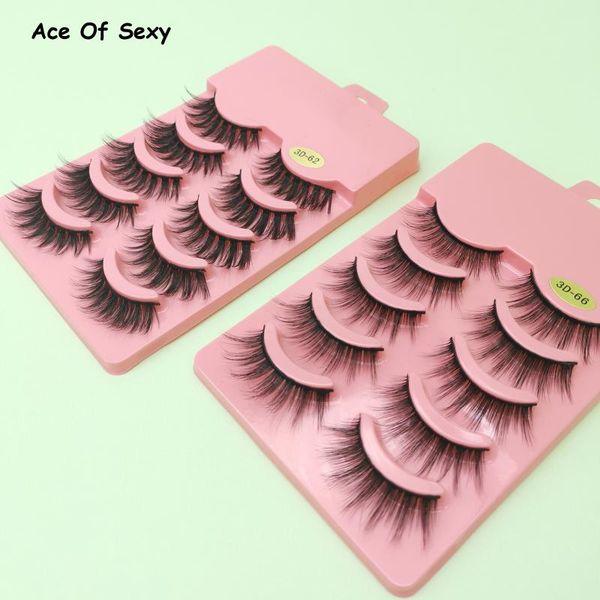 

aceofsexy поддельный норка ресницы pink жестокость free handmade 3d mink lashes full strip soft ресницы макияж