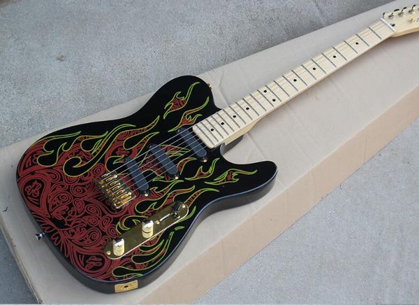 

firehawk tl электрогитары красного пламя шаблона подпись кнопка золотых аксессуары жемчужная, свободная перевозка груз