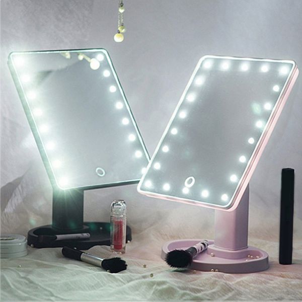 2019 22 Led Magnifying Mirror Light Vanity Maquillage Miroir Beauty Makeup Lights 360 Rotation Cosmetic From Happylights 39 03