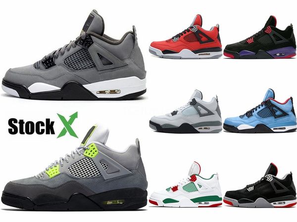 

4s nrg do the right thing designer basketball shoes iv black gorge green varsity red custom sports sneakers with box #866