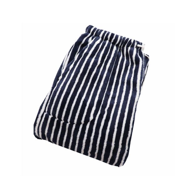 

women 's sleep pants flannel loose stripe home sleep pants women bottoms, Black;red