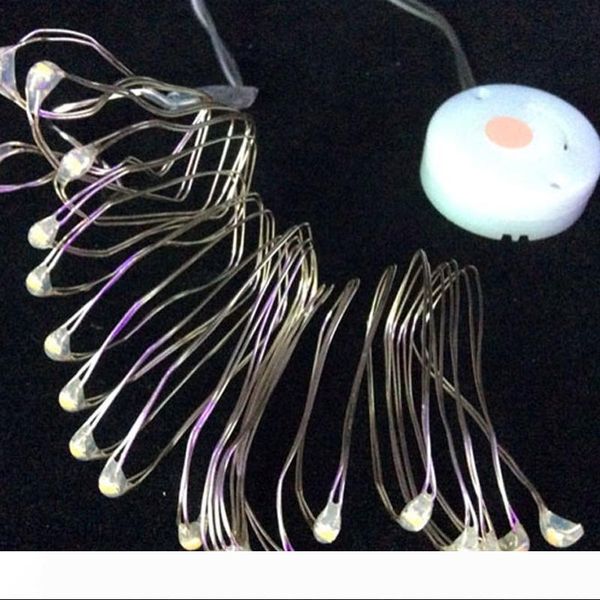 

100 шт. лот мигающий светодиодный струнный свет батарейках струнные огни для виноградной лозы вазы свадебные украшения 7 цветов водонепрониц