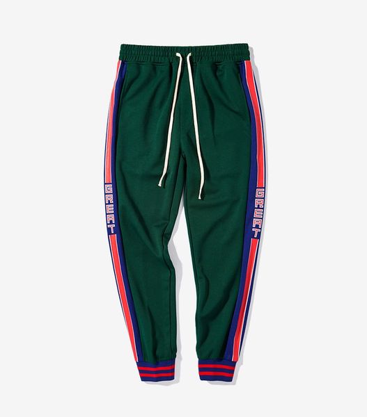 

2019 топ винтаж колледж в полоску мужские спортивные брюки мужские хип-хоп брюки му