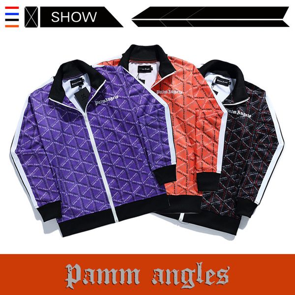 

The European and American Popular Logo PALM ANGELS Tracksuit Casual Sports Letter Printing Stand Collar Jacket Men and Women Designer Pants