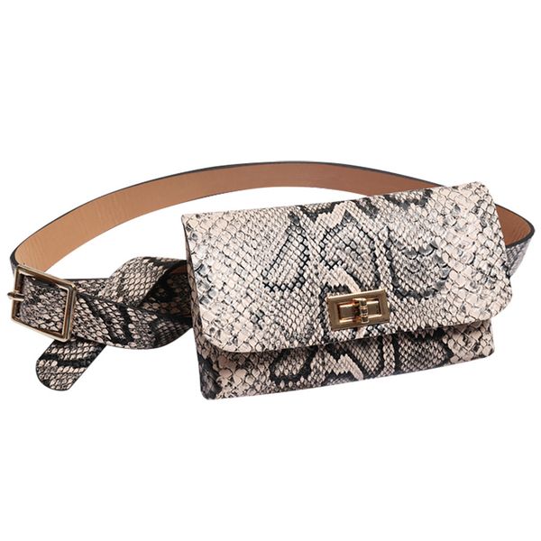 

women serpentine fanny pack ladies new fashion waist belt bag mini disco waist bag leather small shoulder bags #rj