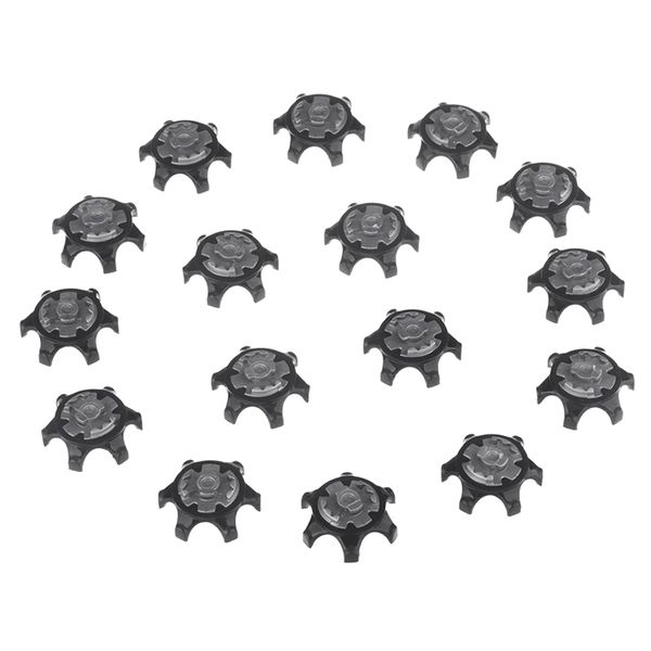 

16pcs black easy replacement spikes ultra thin cleats for golf shoes