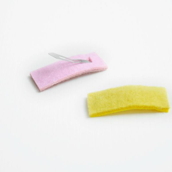 

simple flannel cute hair clips girls glitter rainbow felt fabric hairgrips baby hair pins barrettes kids hair accessories, Slivery;white