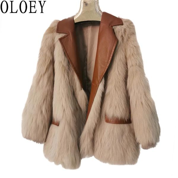 

2020 новая шуба женская зимняя мода теплый мех 100% реальная куртка, Black