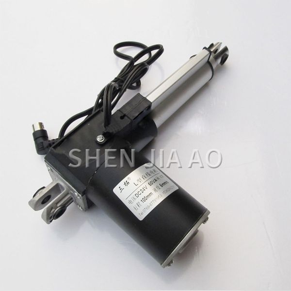 

1pc l-type aluminum alloy push rod motor linear motor 12v/24v high power large thrust push rod retractable