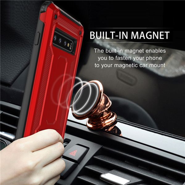 

Magnetic kick tand holder cell phone ca e for am ung galaxy 10 plu a30 a50 moto g7 power lg ari to 3 hybrid armor mobile ca e