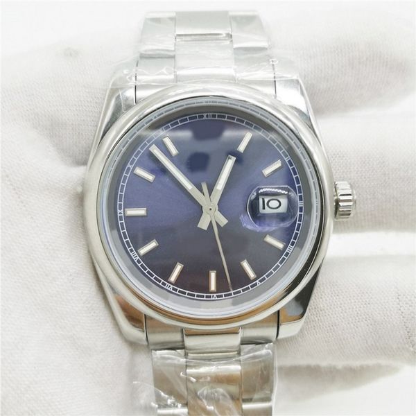 

роскошные мужские часы datejust 36 мм автоматические механические часы без подметания батареи часы из нержавеющей стали datejust модель часы, Slivery;brown
