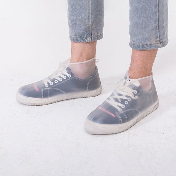 

women and man shoe cover silicone waterproof shoes covers reusable rain shoes covers waterproof overshoes anti-skid wear unisex