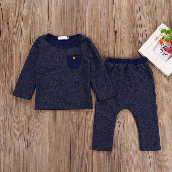 

0-24м новорожденный kid baby boy девушка хлопка с длинным рукавом o-образным вырезом топ брюки пижамы ночное пижамы нижнее одежда 2pcs set, White