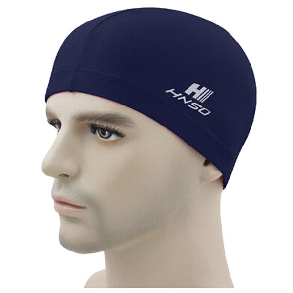 

hnsd cotton+spandex swimming hat cover protect ear long hair waterdrop swimming caps(navy blue 4