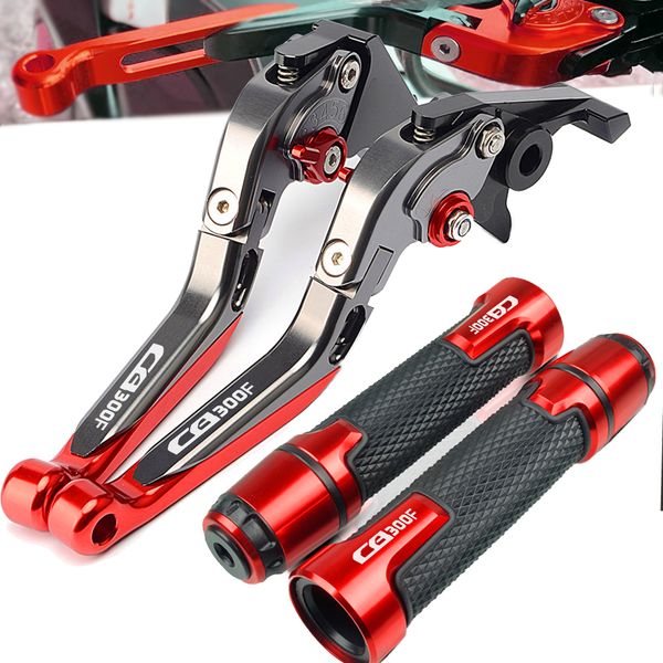 

cb300f logo motorcycle cnc adjustable brake clutch lever handle grips handlebars for cb 300f fa 2015 2016 2017 2018 2019
