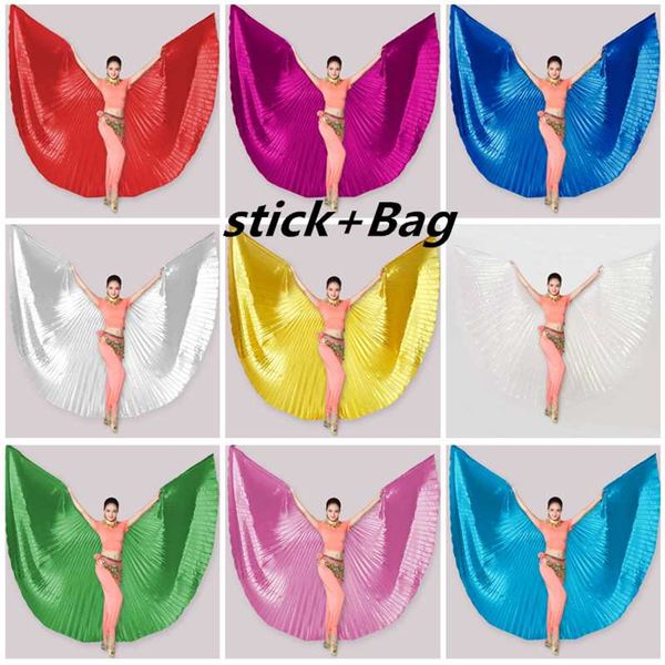 

belly dance isis wings belly dance accessory bollywood oriental egypt egyptian wings costume with sticks women gold, Black;red