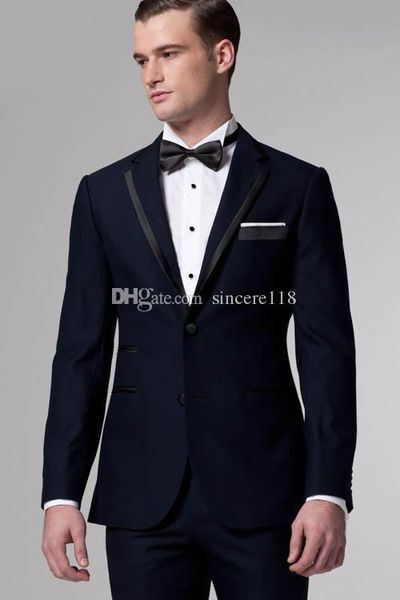 

cool groom tuxedos handsome slim fit men wedding groomsmen business party prom suits (jacket+pants+tie) w:733, Black;gray