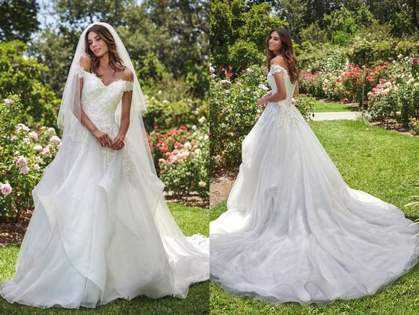 Discount Modest Country Cheap Wedding Dresses 2020 Off Shoulder
