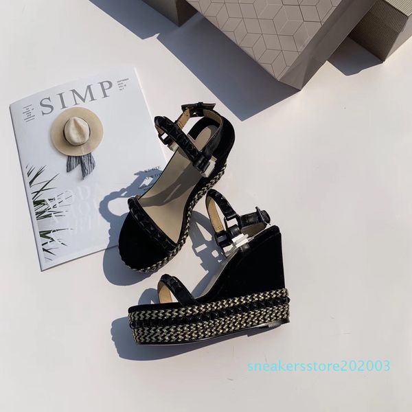 

box included luxury designer sandals ladies luxury designer shoes blue color women dress shoe new luxury designer sandals, Black