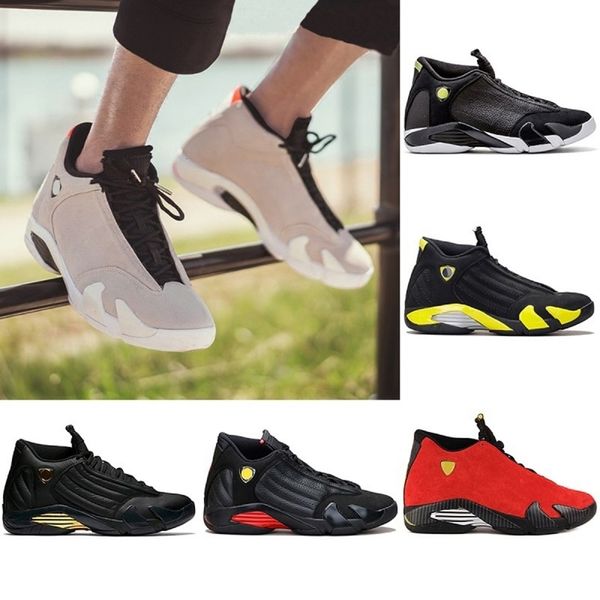 

mens 14 обувают баскетбол последний выстрел dmp desert sand 14s мужчины спорт гром красный черный toe кроссовки размер 8-13