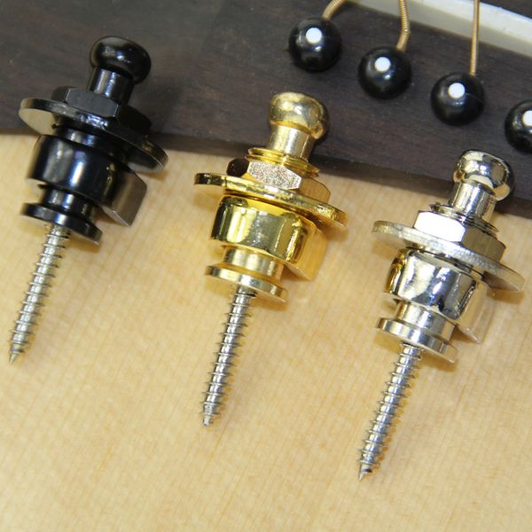 

batesmusic 2 pcs guitar strap lock botton schaller style straplocks electric acoustic guitar bass strap locks