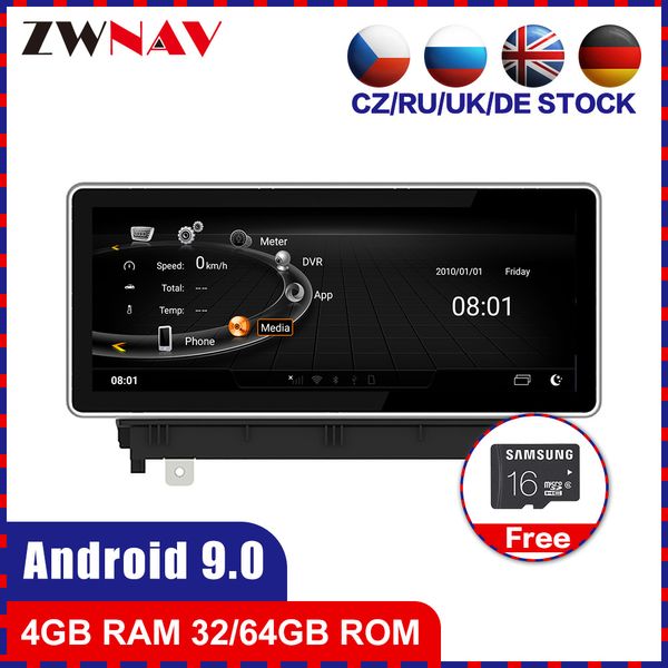 

4g+64g touch screen android 9.0 car multimedia player gps audio navi for a3 2013-2017 radio video stereo head unit map car dvd
