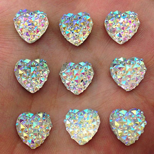 

whosale new arrival 40pcs/lot 12mm heart/round/plum blossom shape ab resin flatback scrapbooking for phone wedding crafts p20, Blike;white