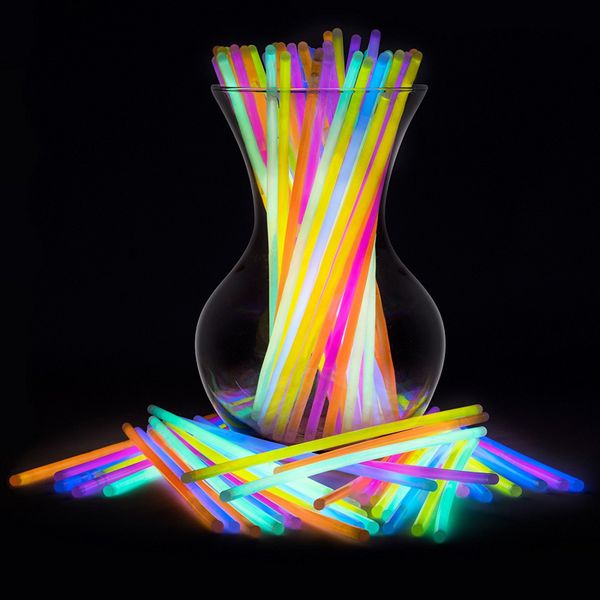 

многоцветный glow stick light флуоресцентные браслеты ожерелья событие неоновые наклейки фестиваль свадьба поставок концерт декор
