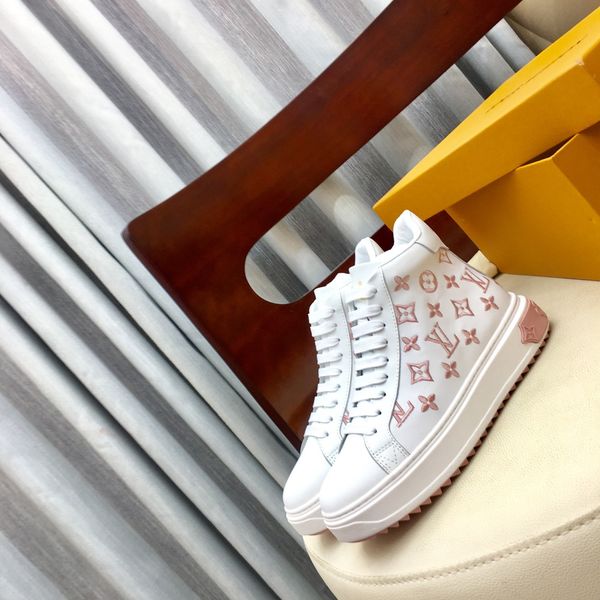 

fast delivery new ladies luxury casual shoes fashion brand autumn and winter design style high help flat bottom five color choices jhdg, Black