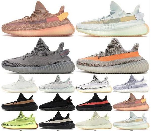 

with box keychains stock x yecheil yeehu reflective citrin clound white kanye west designer sports running shoes glow green black sneakers