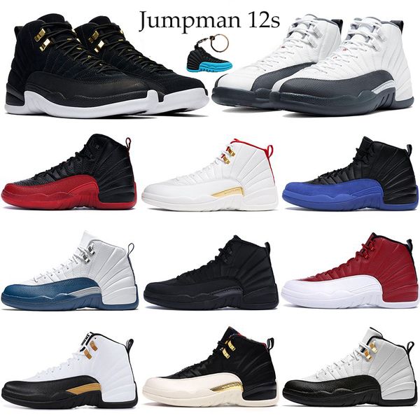 

2020 jumpman 12 12s баскетбол обувь мужчины женщины белый темно-серый обратная такси чёрный королевский синий спортивный кроссовки фиба спор, White;red