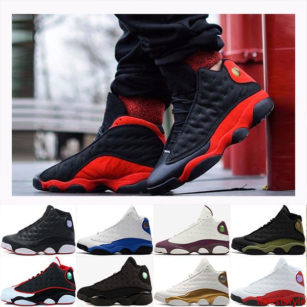 

2019 new island green 13 shoes bred hyper royal dmp bred hologram barons chicago playoff men basketball shoes 13s sports sneaker 8-13