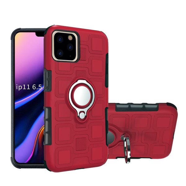 

2020 new solid color phone case for iphone 11/11pro/11 pro max shockproof phone case for iphone xsmax fashion back cover with kickstand