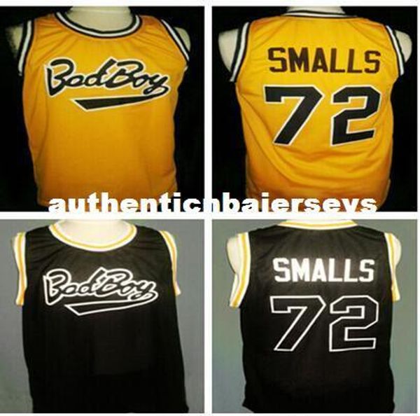 

notorious big #72 biggie smalls bad boy jerseys yellow black or customize any number men's stitched embroidery jerseys, Black;blue