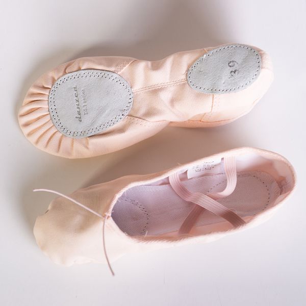 

danzea wholesale kids women training dance shoes soft flats ballet shoes school arts performance canvas child shoes comfortable breathable