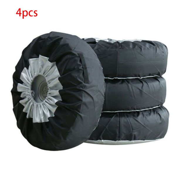 

4 pieces of four seasons car tire cover storage bag carry polyester tire cover waterproof dustproof sunscreen