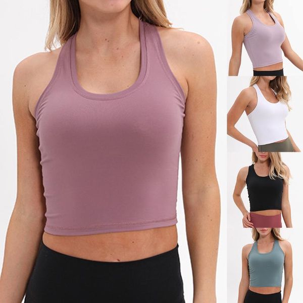 

fitness sports vest women padded sports bra fitness workout bra running shirts yoga tank top, Black;blue