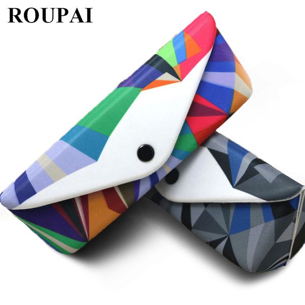 

eyeglasses storage holder new fashion myopia glasses case triangle foldable glasses box sunglasses case bag eyewear accessories, Silver