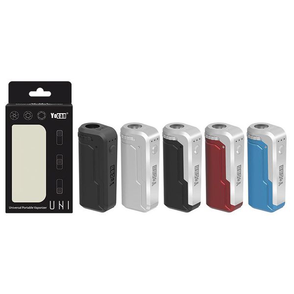 

100% оригинал Yocan Uni Box Mod 650 мАч Разогрев батареи VV Регулируемый вольта Регулируемая высота и диаметр Держатель Fit 510 Толстый масляный распылитель