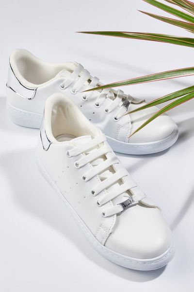 

bambi white silver women sneaker h0648175409, Black
