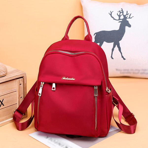 

new waterproof nylon women backpack japan style solid backpacks mochila feminina mujer travel bag teenage girls schoolbag #t