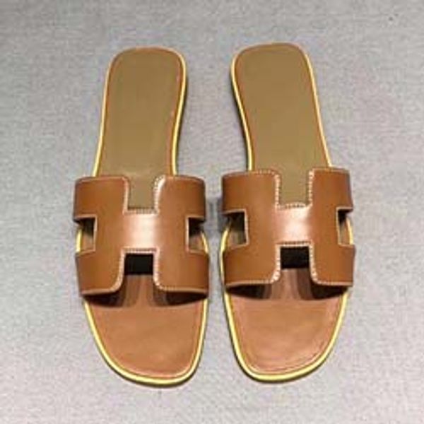 

2020 sandals women designer slides fashion striped sandals causal summer huaraches slippers flip flops slipper real leather u3, Black