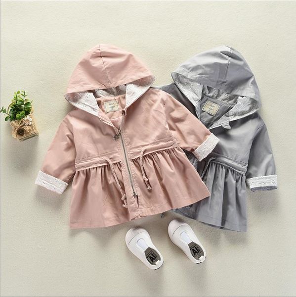 

children's lovely pure color with a coat, Blue;gray